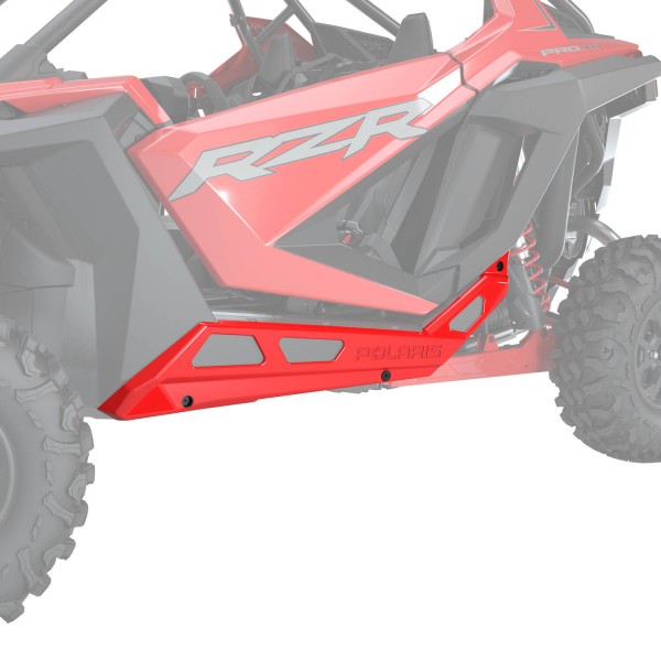 RZR PRO Rock Sliders Low Profile Indy Red