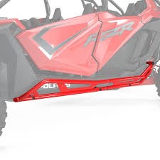 RZR PRO 4 Rock Sliders Kick-Out Indy Red