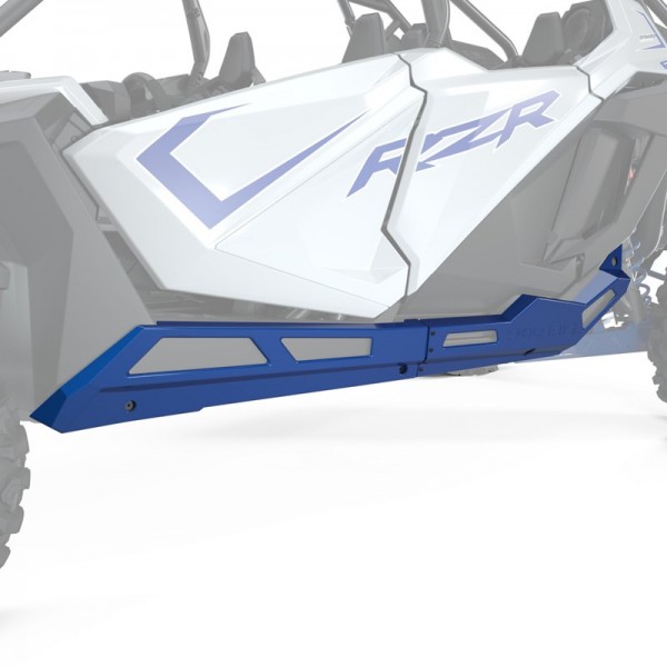 RZR PRO 4 Rock Sliders Low Profile Blue Metallic