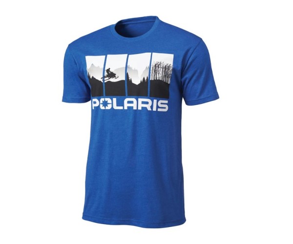Polaris 4-Scene Snow T-Shirt blau 2XL