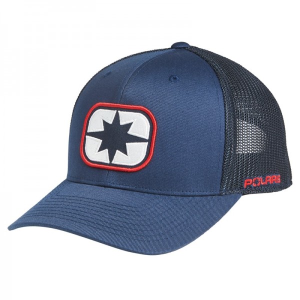 2021 Polaris Badge Trucker Cap navy